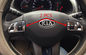 Προσαρμοσμένα εξαρτήματα εσωτερικής διακόσμησης αυτοκινήτων Chrome ABS Διακόσμηση τιμόνι για KIA Sportage R 2014 προμηθευτής